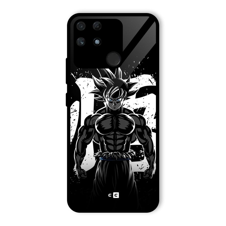 Goku Unleashed Power Glass Back Case for Realme Narzo 50A