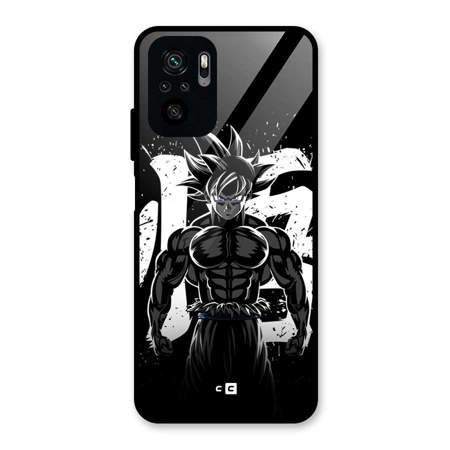 Goku Unleashed Power Glass Back Case for Redmi Note 10S