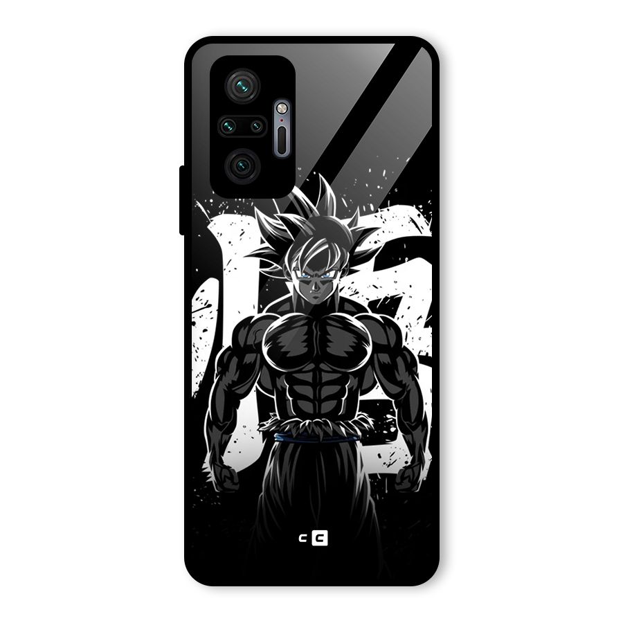 Goku Unleashed Power Glass Back Case for Redmi Note 10 Pro