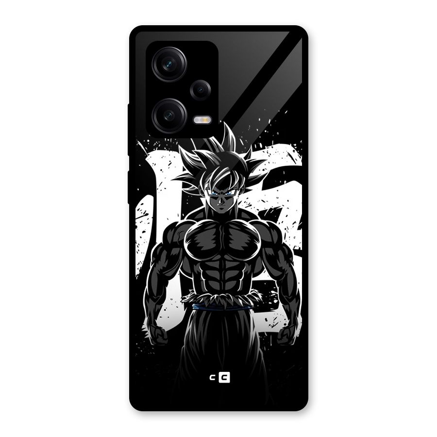 Goku Unleashed Power Glass Back Case for Redmi Note 12 Pro