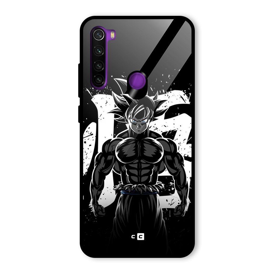 Goku Unleashed Power Glass Back Case for Redmi Note 8