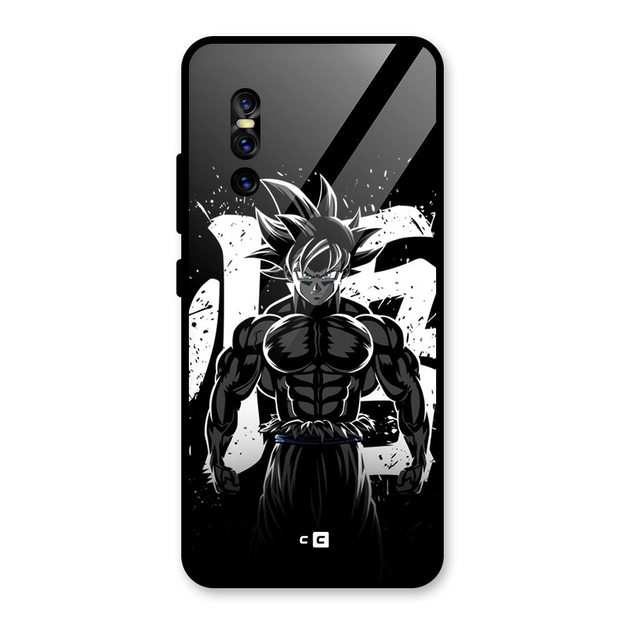 Goku Unleashed Power Glass Back Case for Vivo V15 Pro