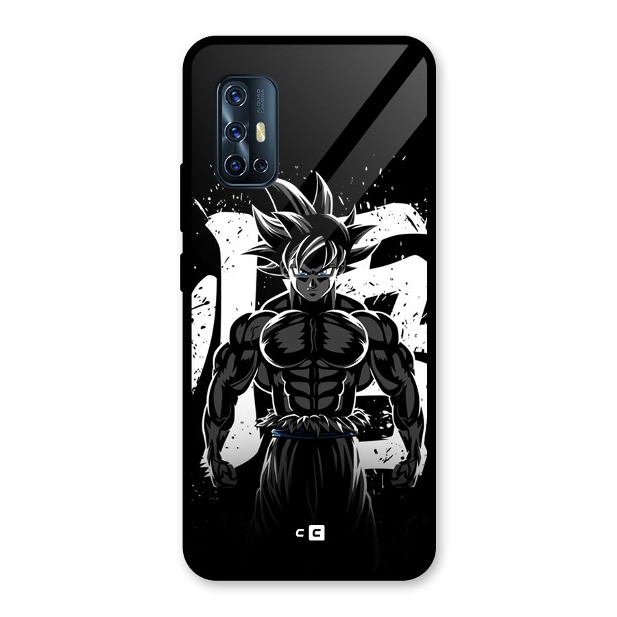 Goku Unleashed Power Glass Back Case for Vivo V17