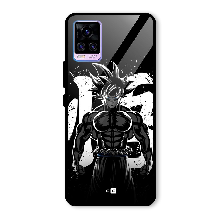 Goku Unleashed Power Glass Back Case for Vivo V20 Pro