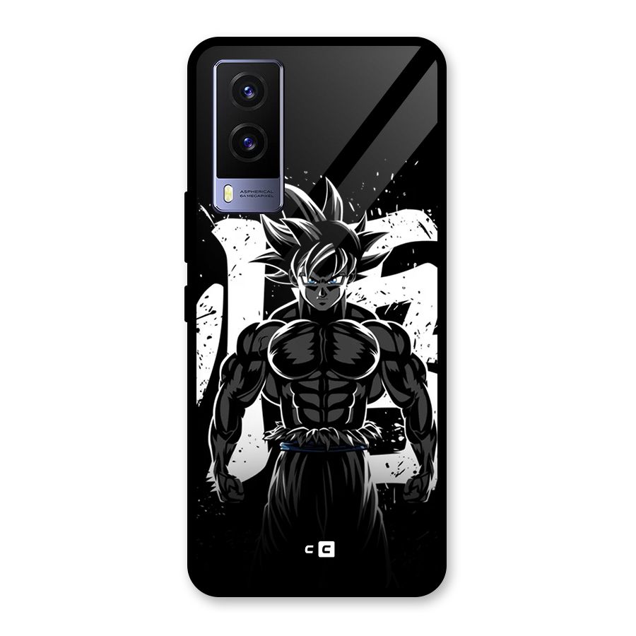 Goku Unleashed Power Glass Back Case for Vivo V21e 5G