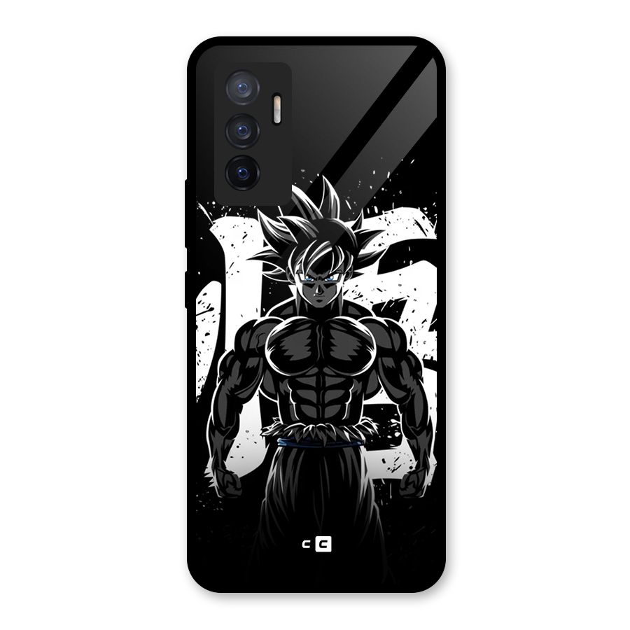 Goku Unleashed Power Glass Back Case for Vivo V23e