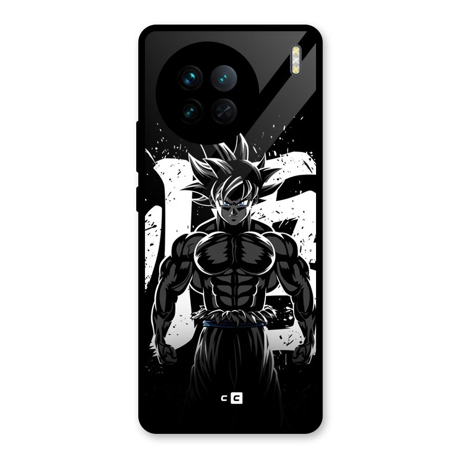 Goku Unleashed Power Glass Back Case for Vivo X90
