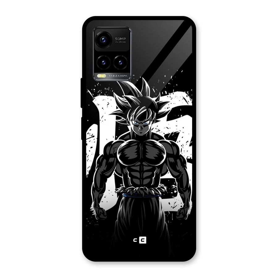 Goku Unleashed Power Glass Back Case for Vivo Y33s