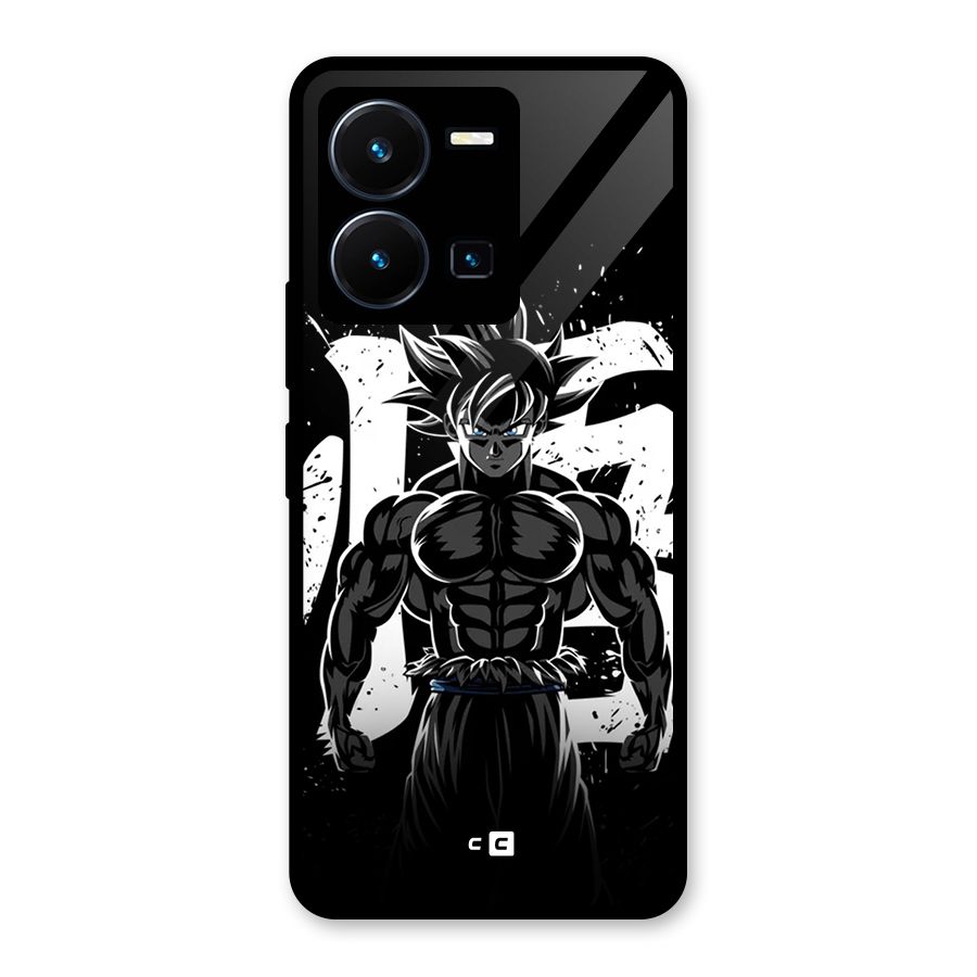 Goku Unleashed Power Glass Back Case for Vivo Y35
