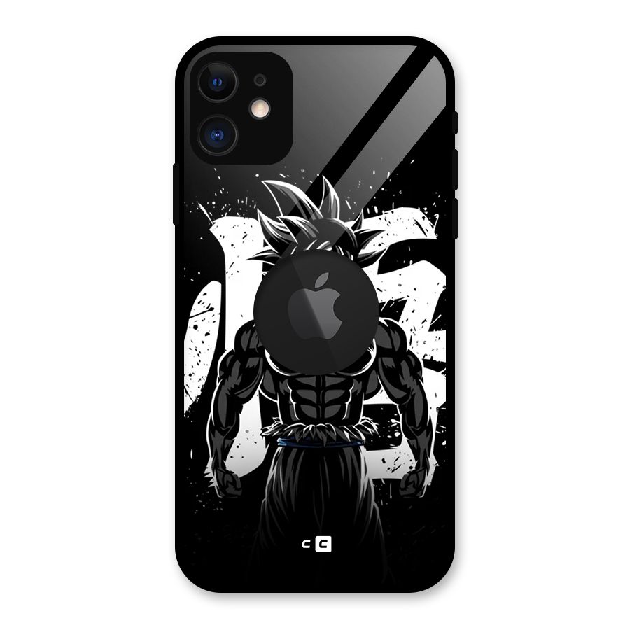 Goku Unleashed Power Glass Back Case for iPhone 11 Logo Cut