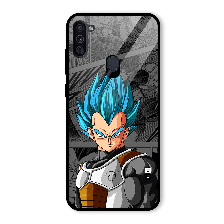 Goku Vegeta Art Glass Back Case for Galaxy M11