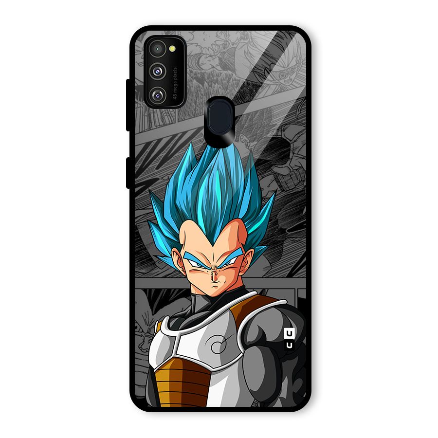 Goku Vegeta Art Glass Back Case for Galaxy M30s