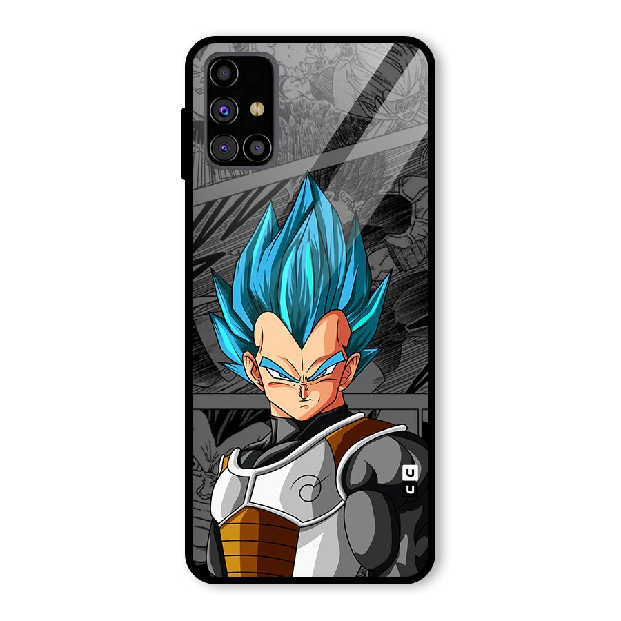 Goku Vegeta Art Glass Back Case for Galaxy M31s