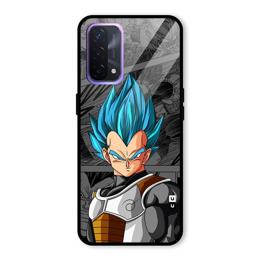 Goku Vegeta Art Glass Back Case for Oppo A74 5G