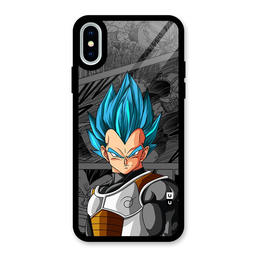 Goku Vegeta Art Glass Back Case for iPhone X