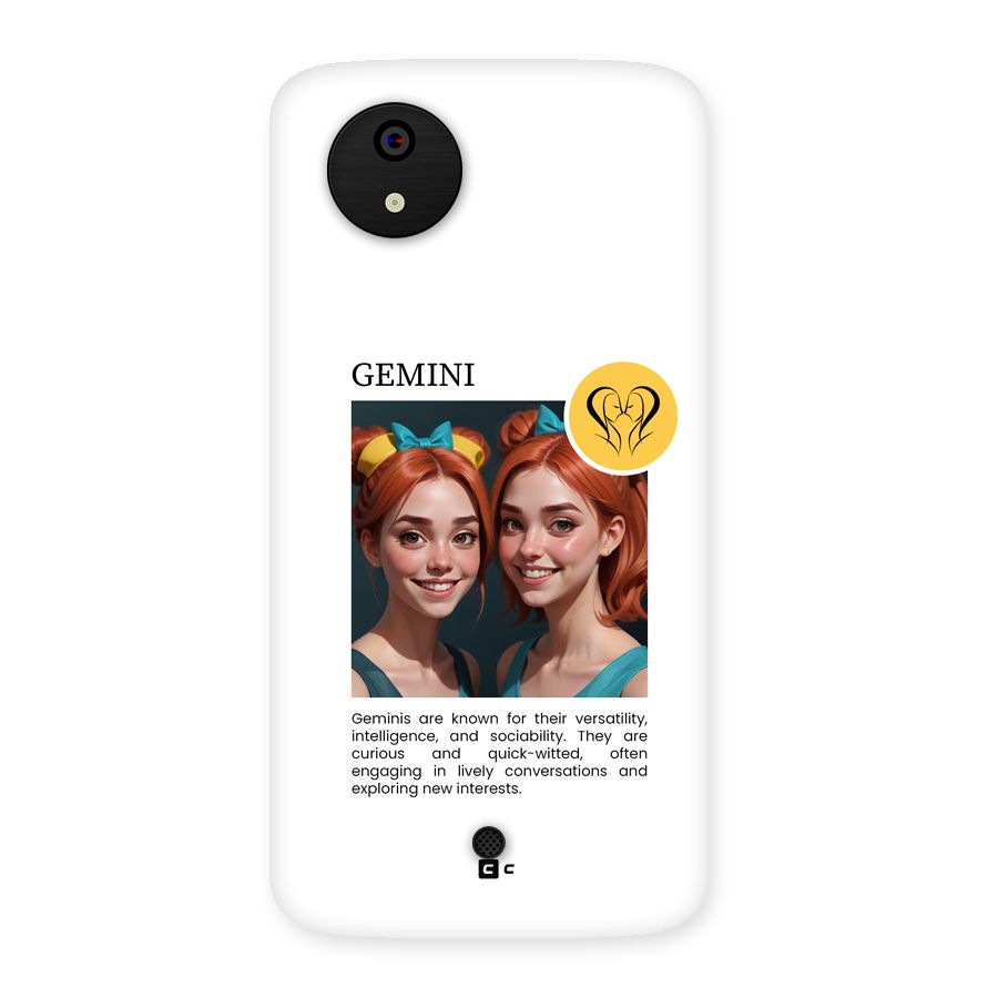 Golden Gemini Back Case for Canvas A1  AQ4501