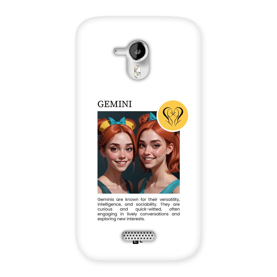 Golden Gemini Back Case for Canvas HD A116