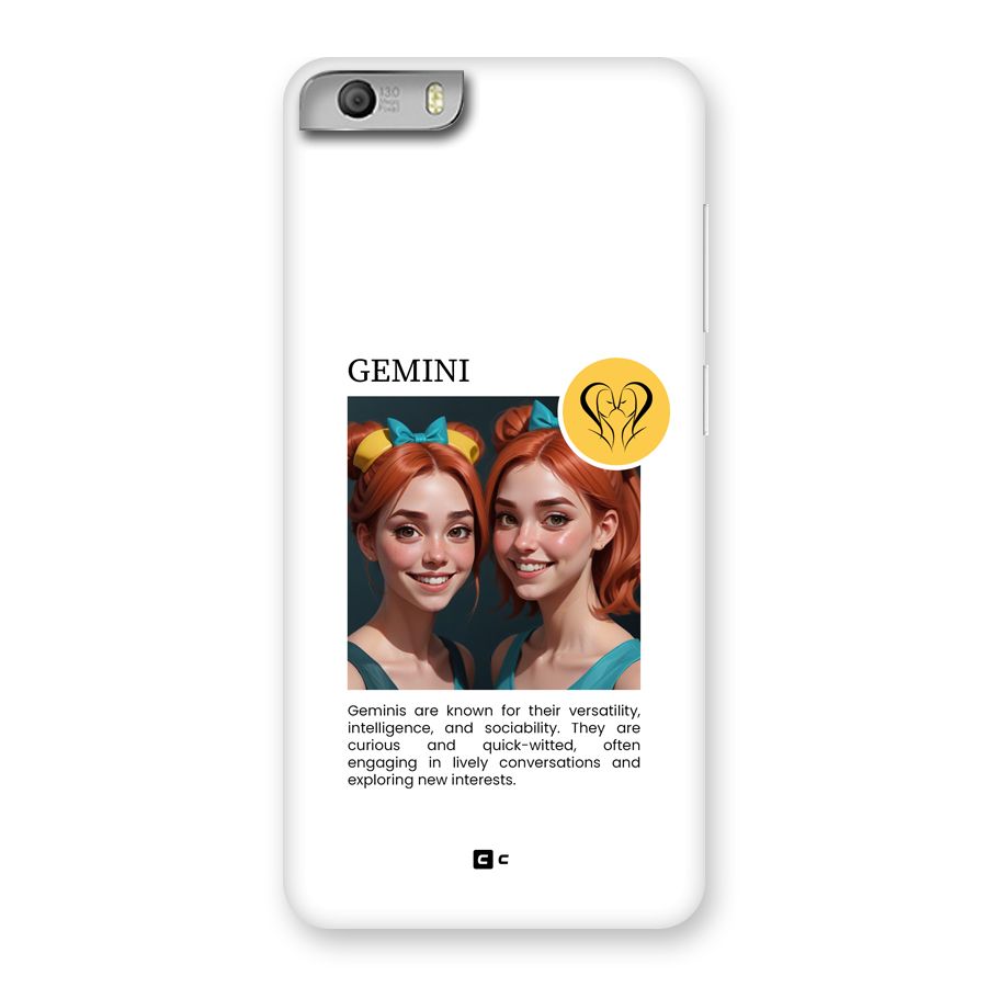 Golden Gemini Back Case for Canvas Knight 2