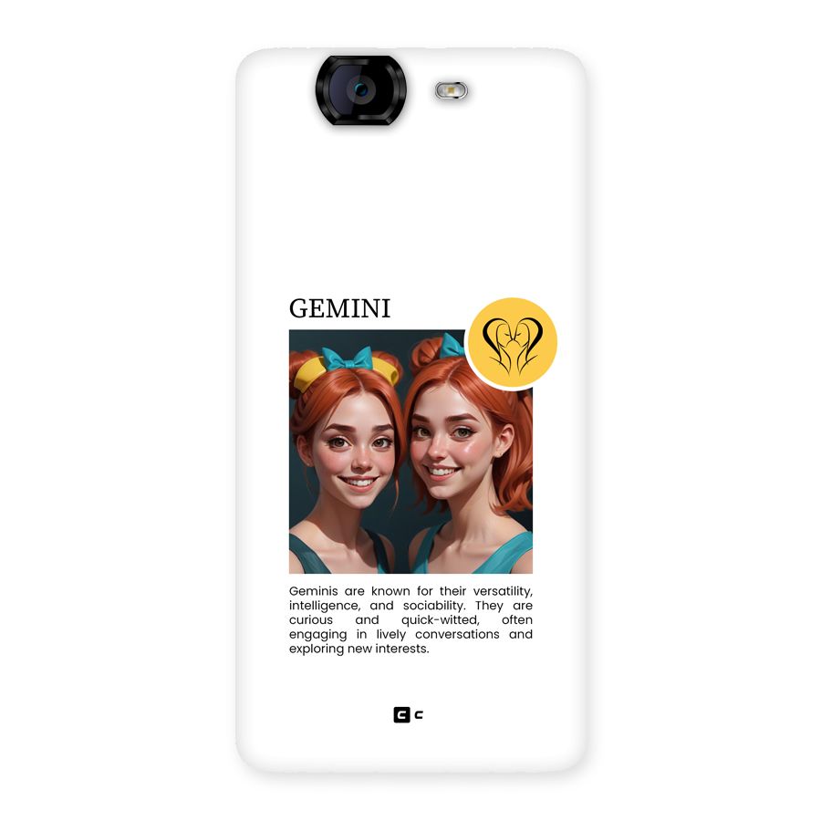 Golden Gemini Back Case for Canvas Knight A350