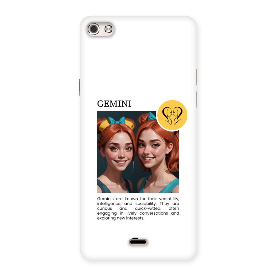 Golden Gemini Back Case for Canvas Silver 5