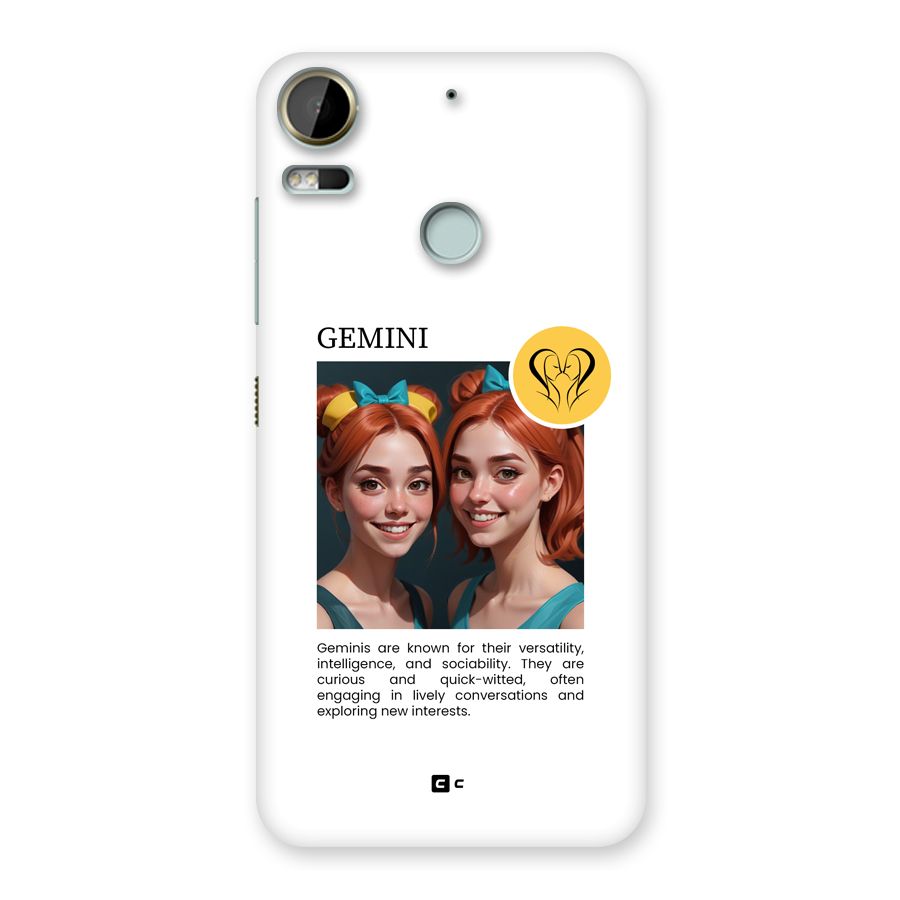 Golden Gemini Back Case for Desire 10 Pro