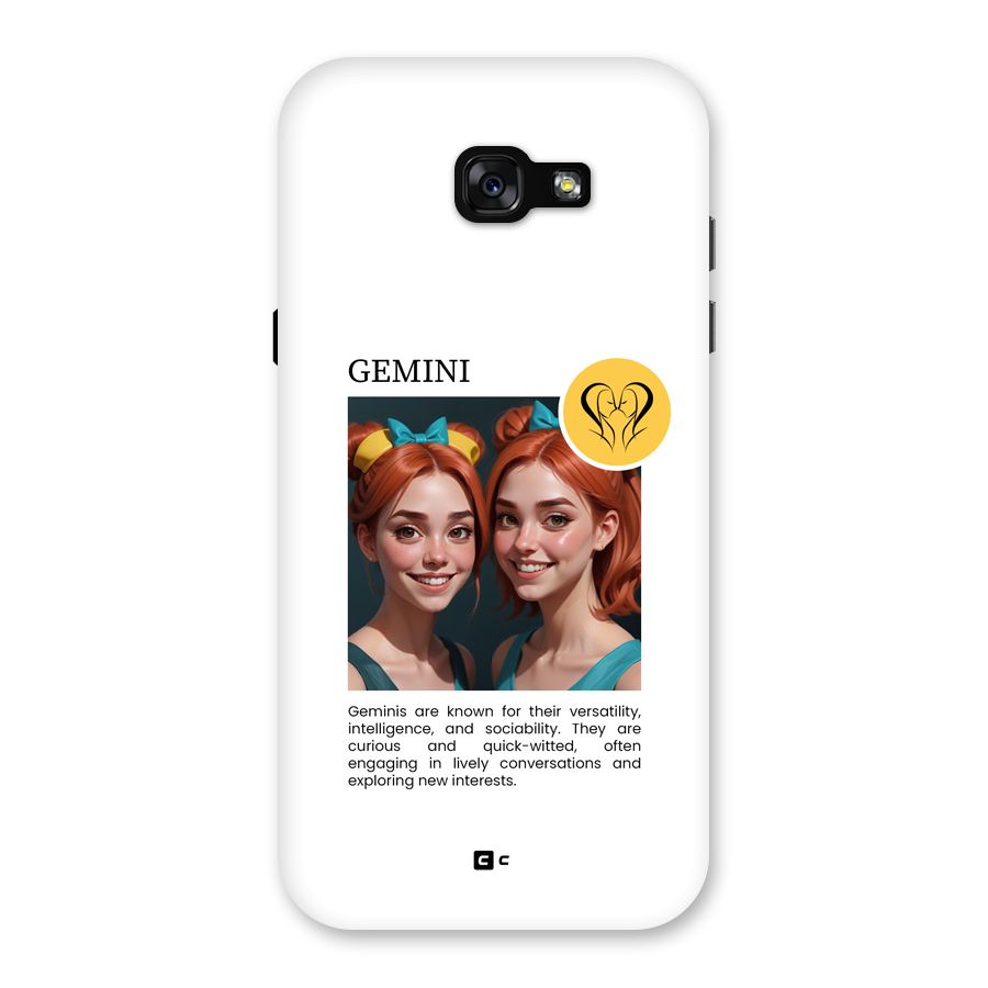 Golden Gemini Back Case for Galaxy A7 (2017)