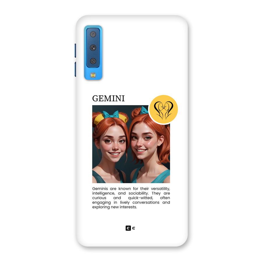 Golden Gemini Back Case for Galaxy A7 (2018)