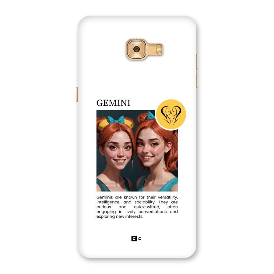 Golden Gemini Back Case for Galaxy C9 Pro