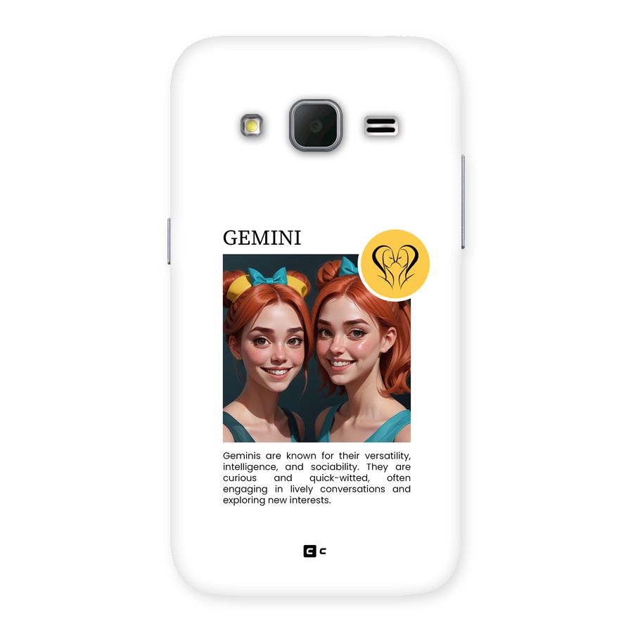 Golden Gemini Back Case for Galaxy Core Prime