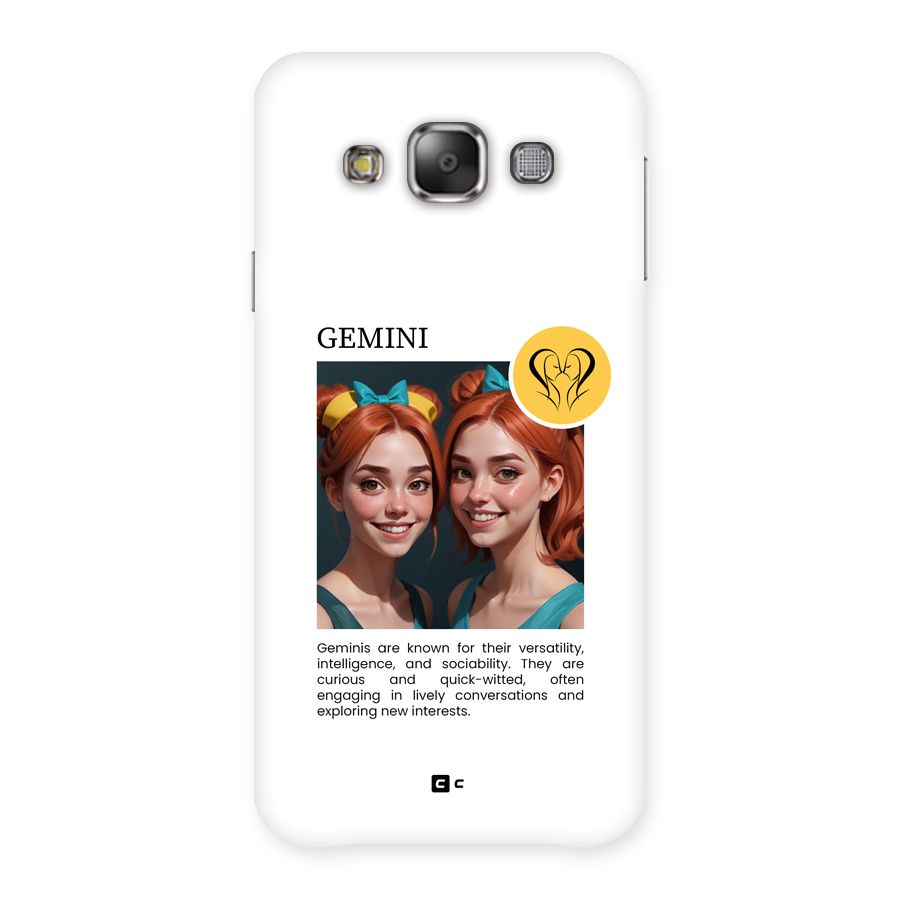 Golden Gemini Back Case for Galaxy E7