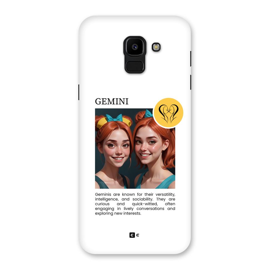 Golden Gemini Back Case for Galaxy J6