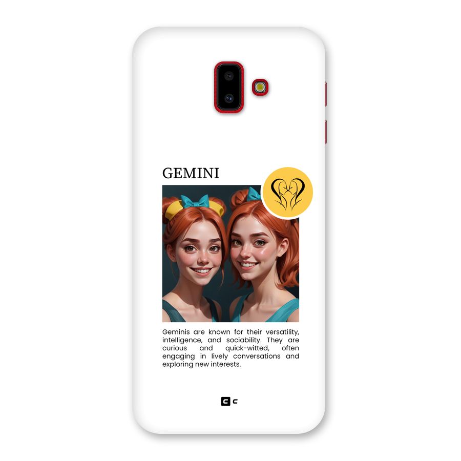 Golden Gemini Back Case for Galaxy J6 Plus