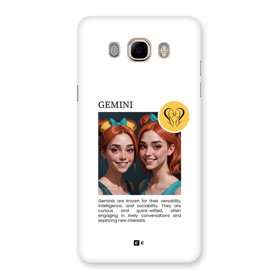 Golden Gemini Back Case for Galaxy J7 2016