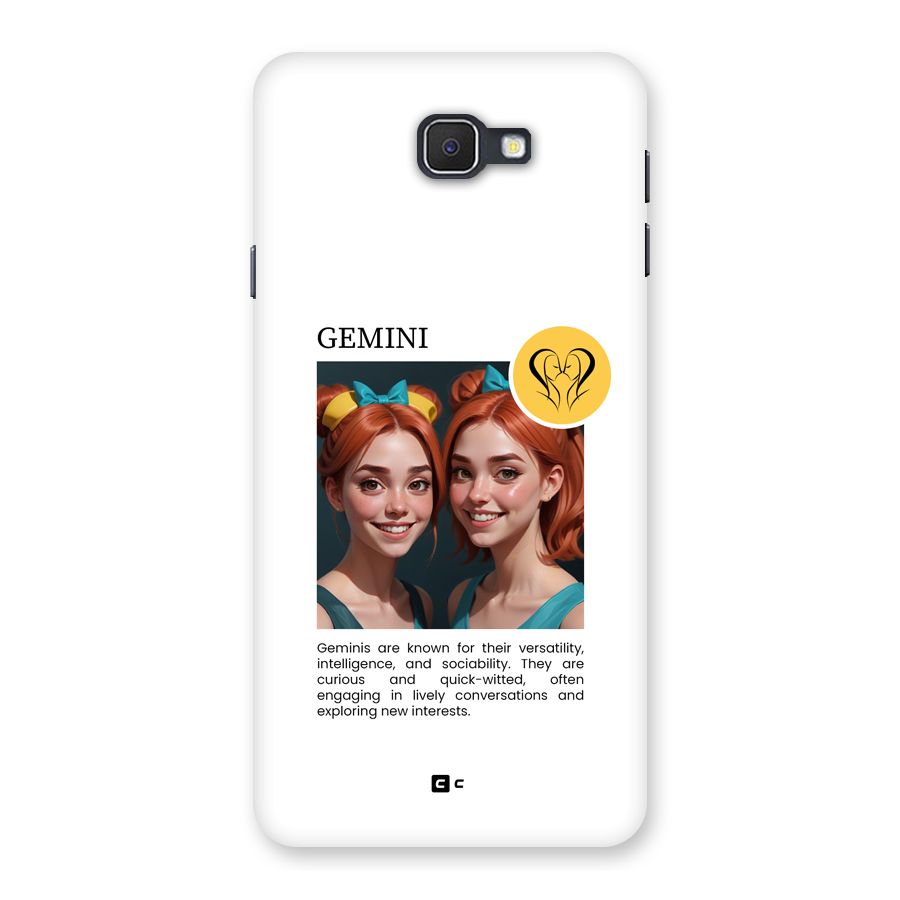 Golden Gemini Back Case for Galaxy J7 Prime