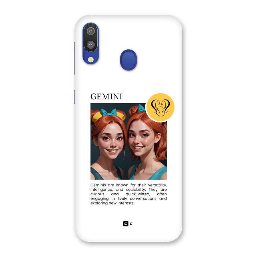 Golden Gemini Back Case for Galaxy M20