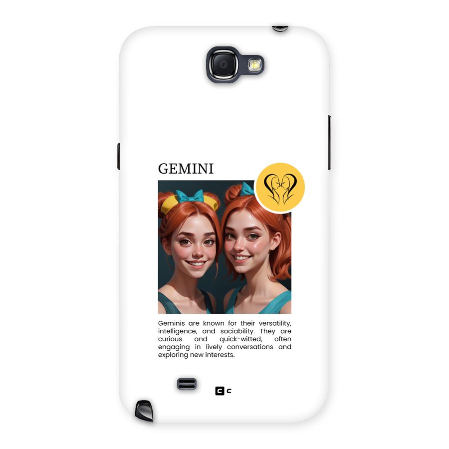 Golden Gemini Back Case for Galaxy Note 2