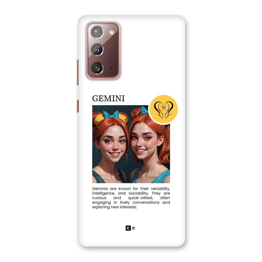 Golden Gemini Back Case for Galaxy Note 20