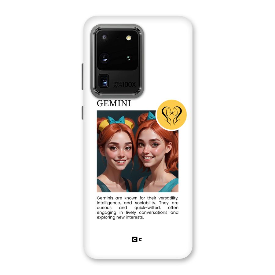 Golden Gemini Back Case for Galaxy S20 Ultra