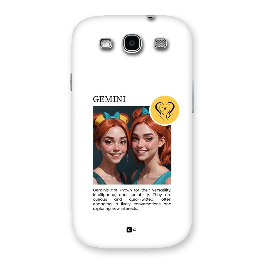 Golden Gemini Back Case for Galaxy S3