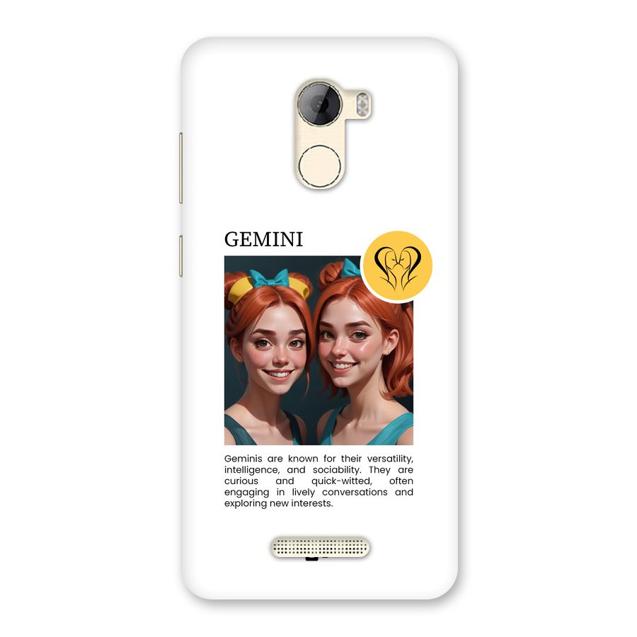 Golden Gemini Back Case for Gionee A1 LIte