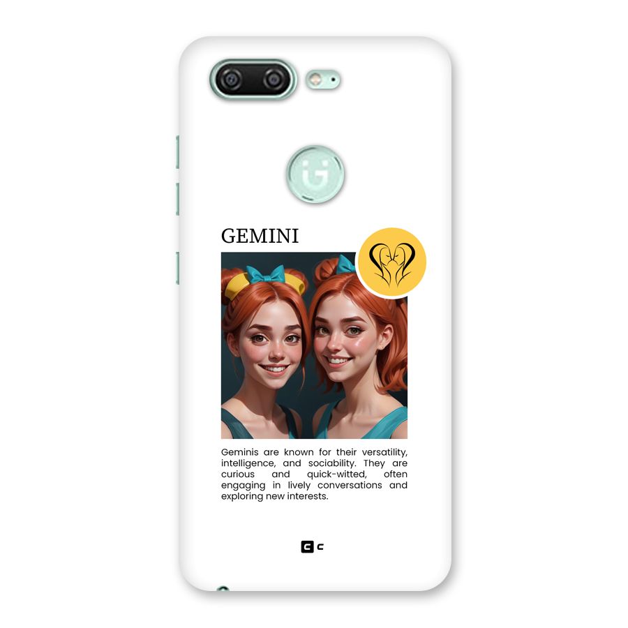 Golden Gemini Back Case for Gionee S10