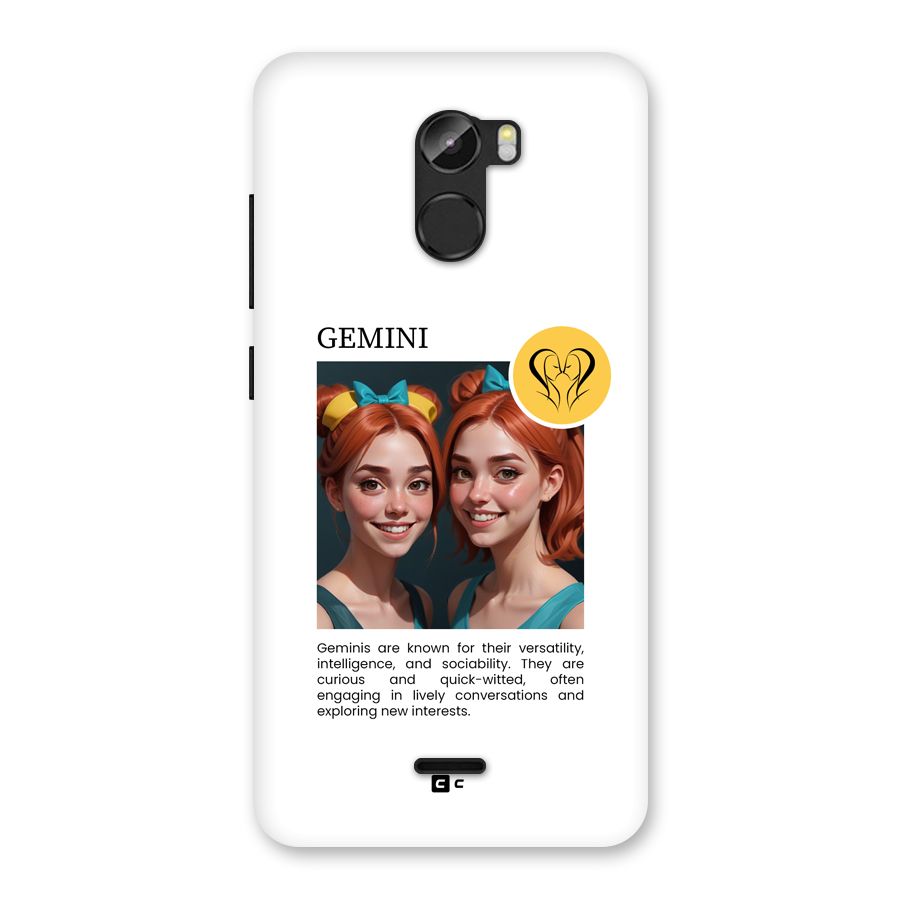 Golden Gemini Back Case for Gionee X1