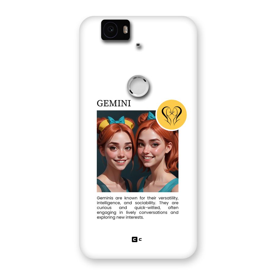 Golden Gemini Back Case for Google Nexus 6P