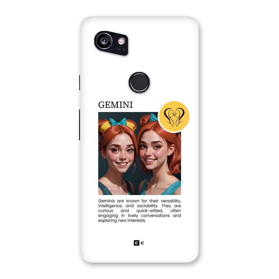 Golden Gemini Back Case for Google Pixel 2 XL