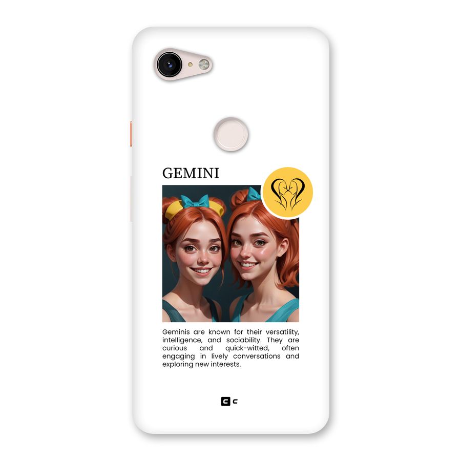 Golden Gemini Back Case for Google Pixel 3 XL
