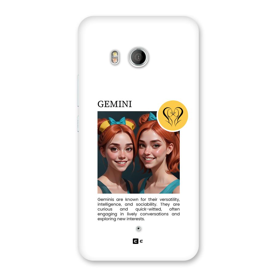 Golden Gemini Back Case for HTC U11