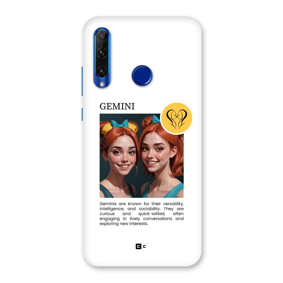Golden Gemini Back Case for Honor 20i