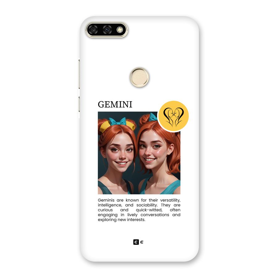 Golden Gemini Back Case for Honor 7A
