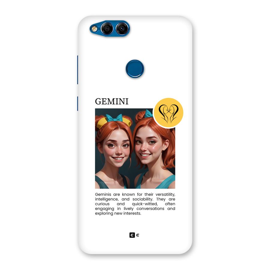 Golden Gemini Back Case for Honor 7X