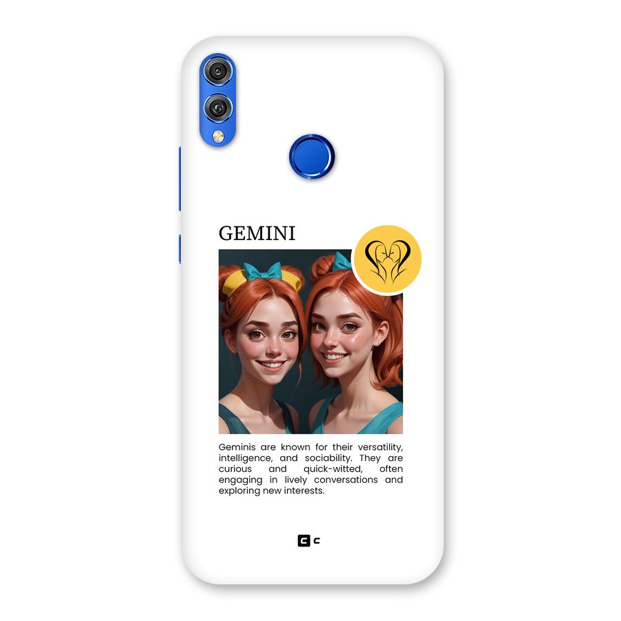 Golden Gemini Back Case for Honor 8X
